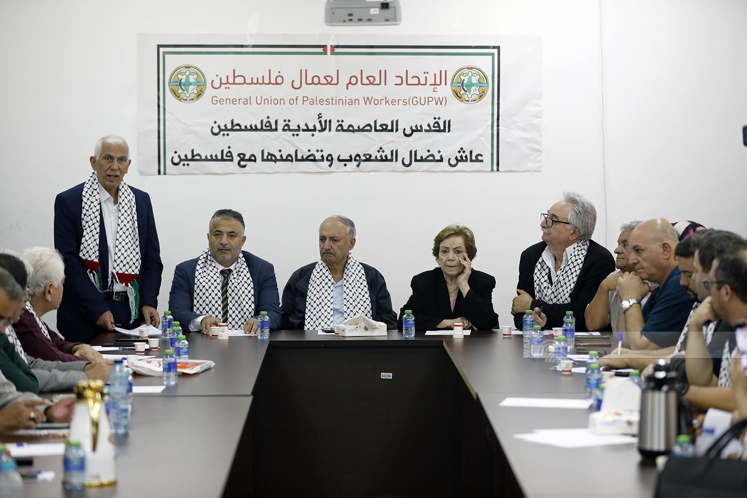 جانب من اللقاء (تصوير: تامر بانا/وفا)